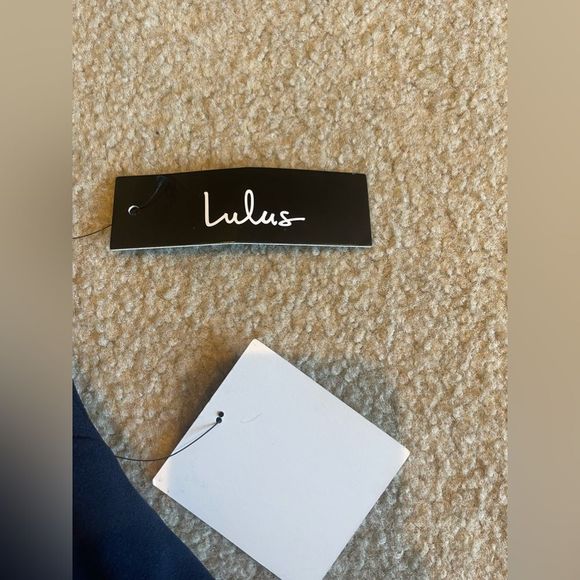 Alluring Evening Navy Blue Beaded Bodycon Dress. NWT. Size XS. - Picture 6 of 11